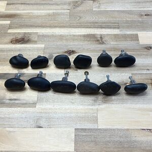 Bundle of 12 Black River Rock Cabinet Knobs